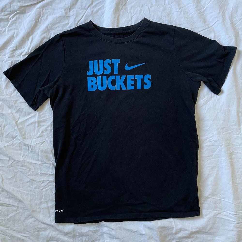 Nike Dri-FIT "Just Buckets" black tshirt YXL